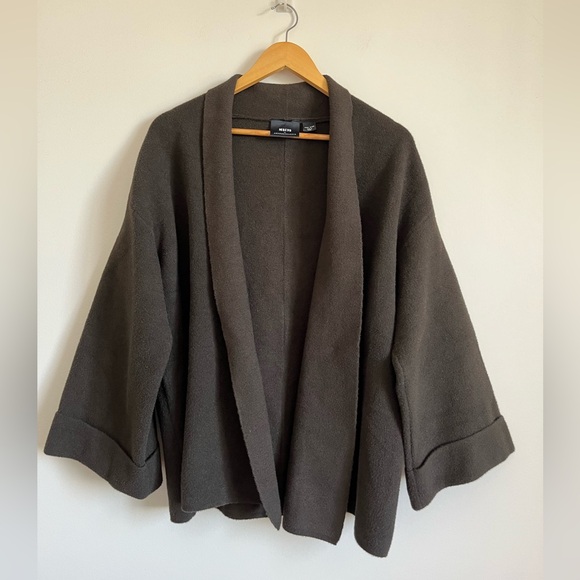 ANTHROPOLOGY MAEVE Brown Chocolate Clara Shawl Cardigan - Picture 3 of 11